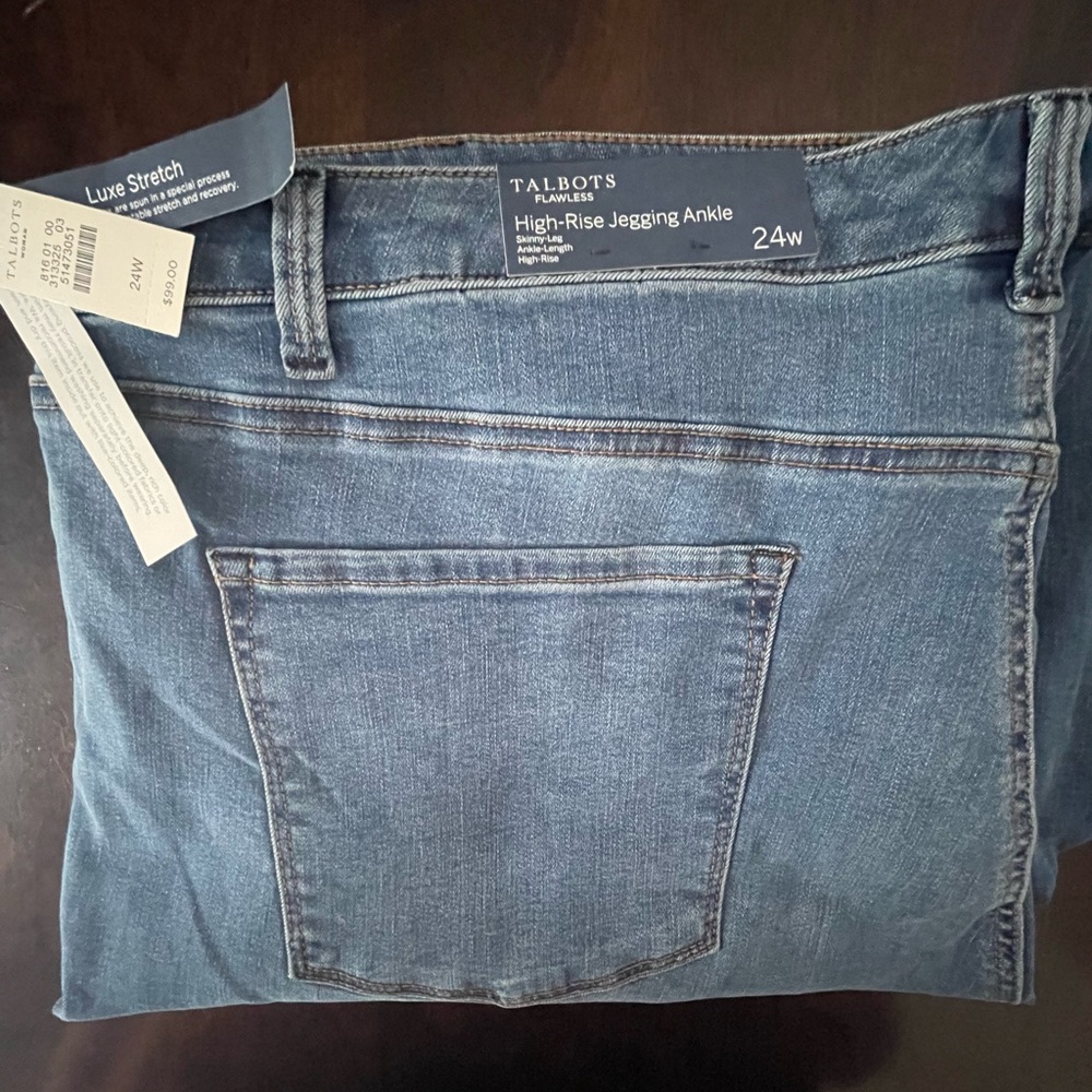 Talbots flawless slimming high-rise skinny jegging ankle length size 24w New